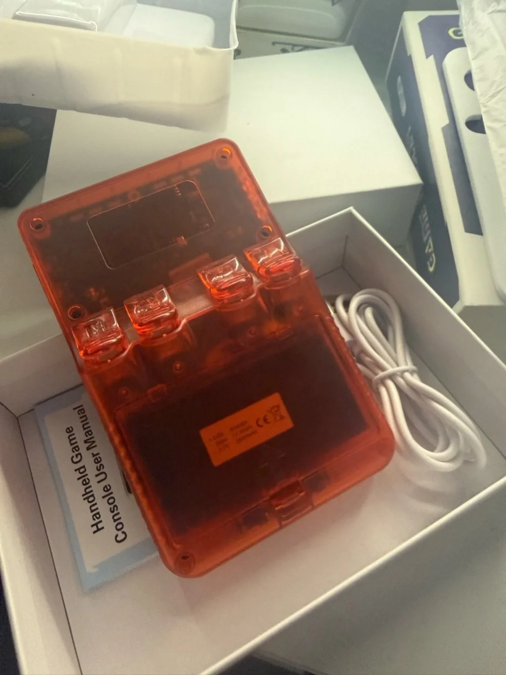R36S Handheld Console - White